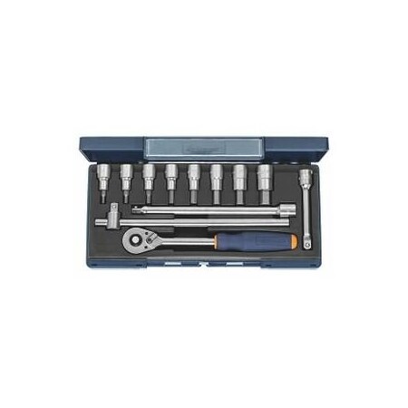 Garant 12 Pc 1/2 inch Drive Socket Set, 6 pt, 4 mm to 17 mm 637702 6